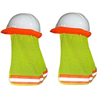 Minleer Sombrilla de protección para el cuello (2 unidades)- malla de ala completa- accesorios para sombreros duros…